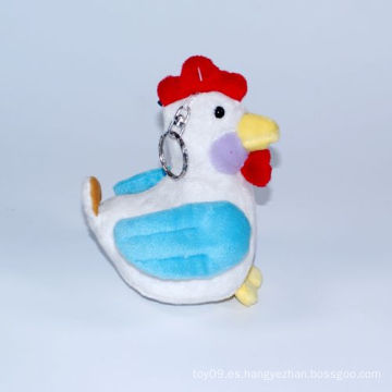 Plush Small Farm Cock Key Ring